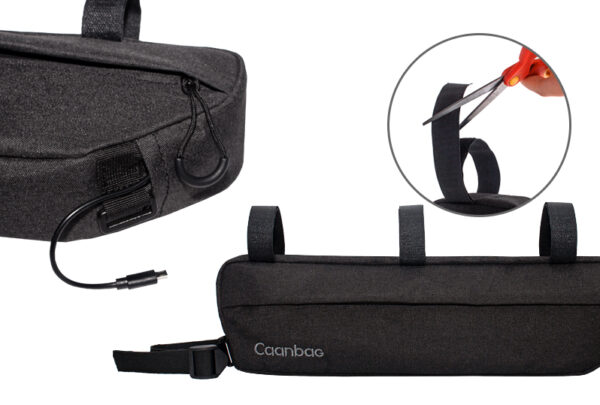 Сумка велосипедная подрамная XL CAANBAG, цвет: черный, артикул: CAAN-TR-36BL