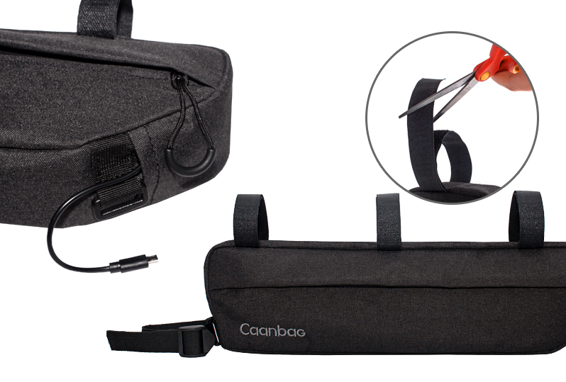 Сумка велосипедная подрамная XL CAANBAG, цвет: черный, артикул: CAAN-TR-36BL