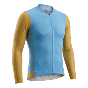 Велоджерси All Day Men's Long Sleeve Jersey Light Blue Contrasting Color