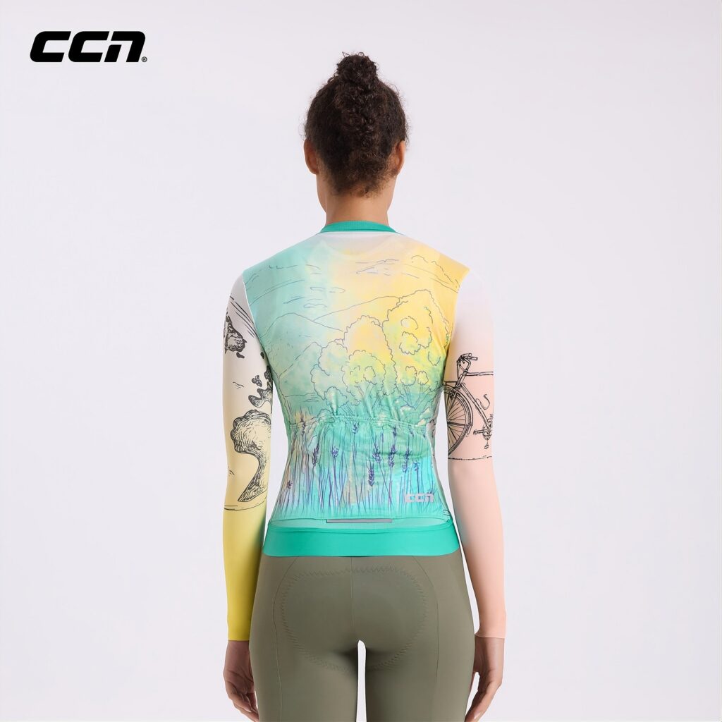 Велоджерси All Day Women Long Sleeve Jersey Magic Green