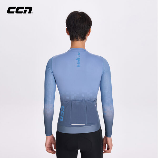 Велоджерси Wind Breaking Ink Feathers Men LS Jersey Sky Blue — фото 2