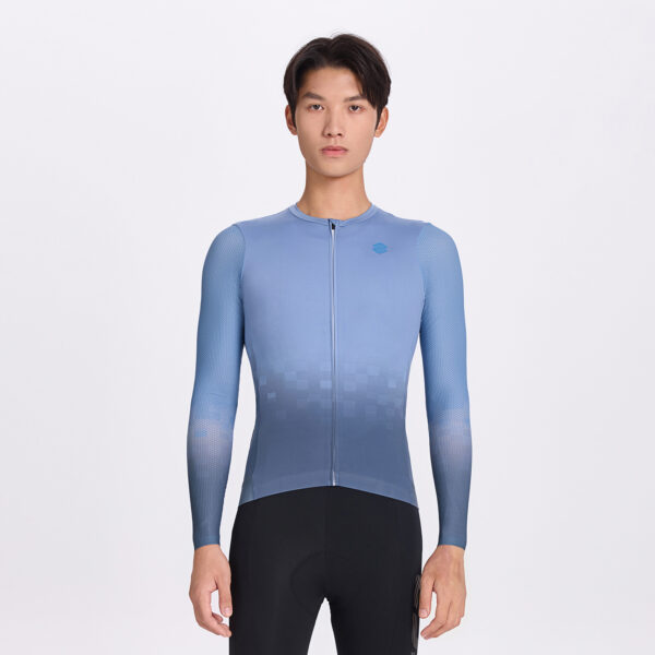 Велоджерси Wind Breaking Ink Feathers Men LS Jersey Sky Blue