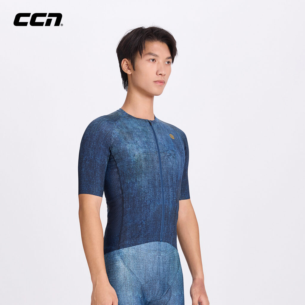 Велоджерси Sew-Free Denim Print Men Denim Blue Jersey