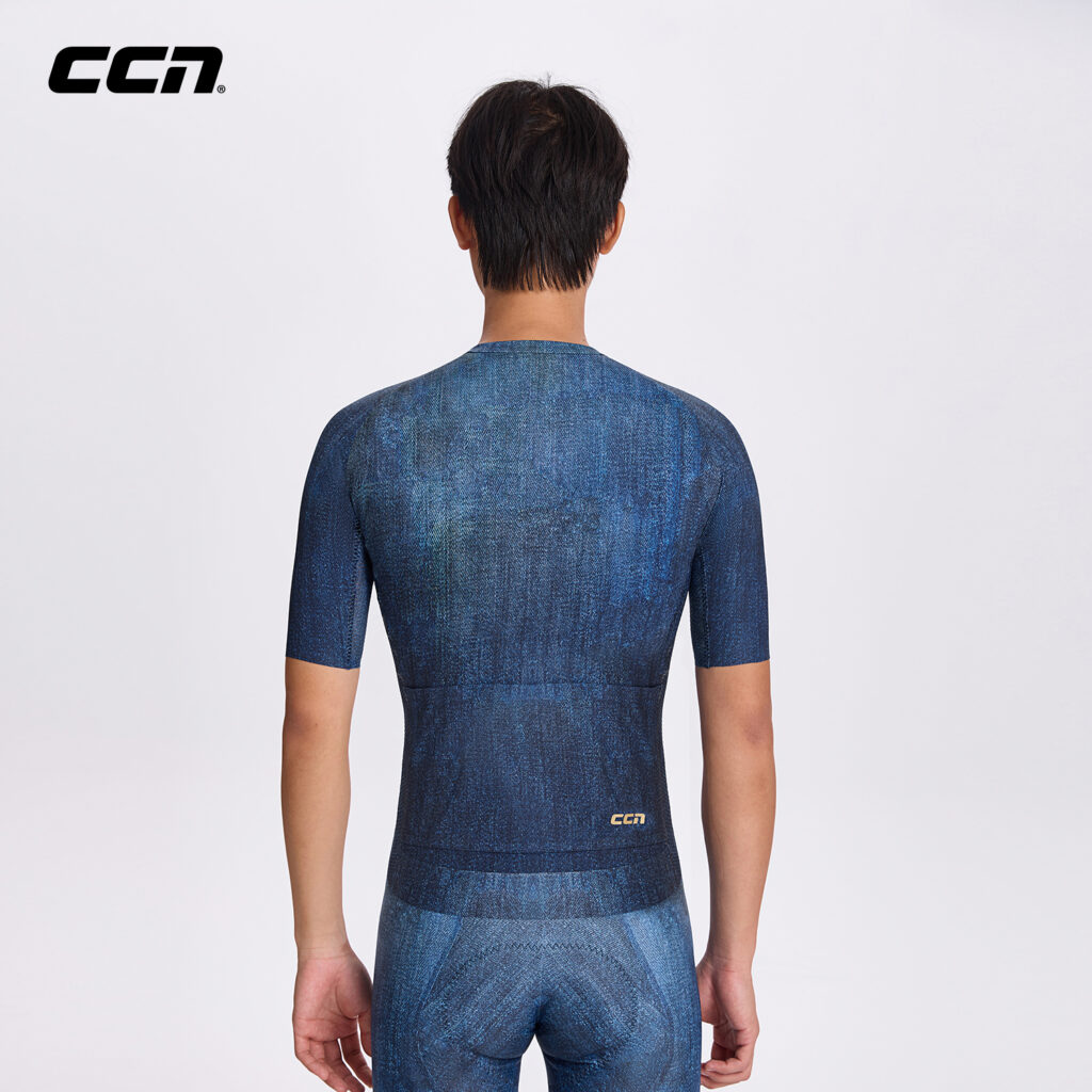 Велоджерси Sew-Free Denim Print Men Denim Blue Jersey