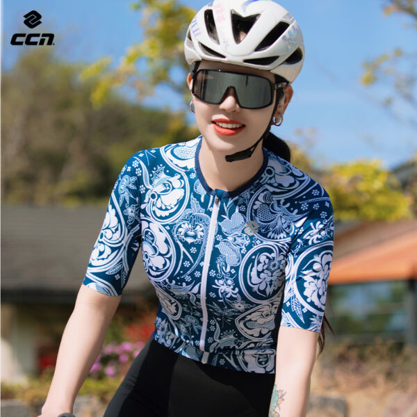 Велоджерси Sewfree SS Blue And White Women Jersey