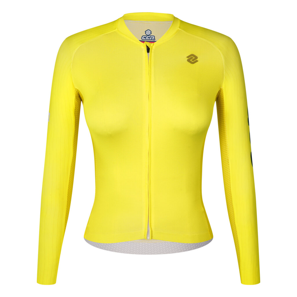 Велоджерси Pro Womens Long Sleeve Jersey Songhua Yellow