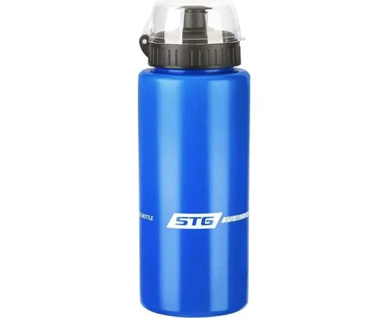 Велофляга STG DC-BT-54 600мл с защитной крышкой синяя/белая