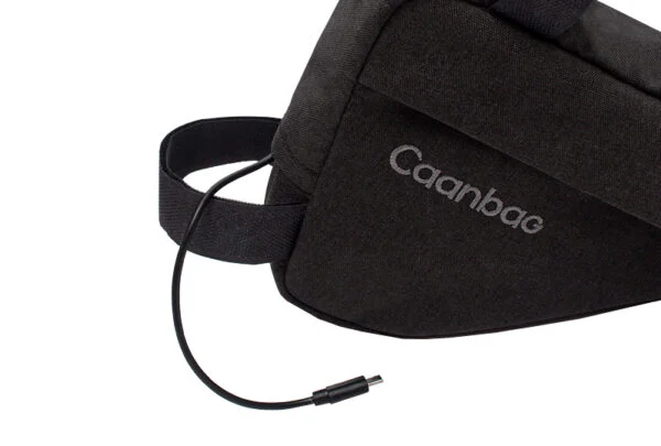 Сумка велосипедная подрамная "Треугольная МИНИ" CAANBAG, цвет: черный, артикул: CAAN-TR-44BL — фото 2