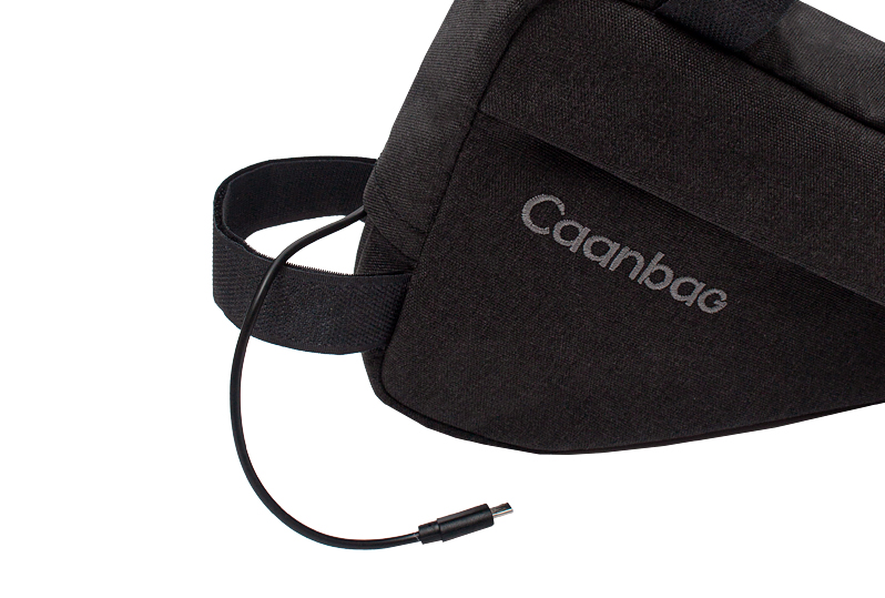 Сумка велосипедная подрамная "Треугольная МИНИ" CAANBAG, цвет: черный, артикул: CAAN-TR-44BL