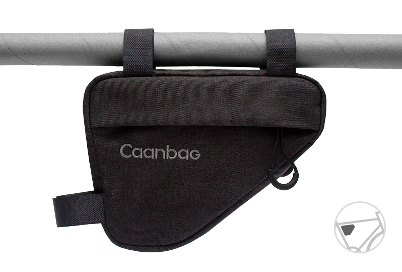 Сумка велосипедная подрамная "Треугольная МИНИ" CAANBAG, цвет: черный, артикул: CAAN-TR-44BL