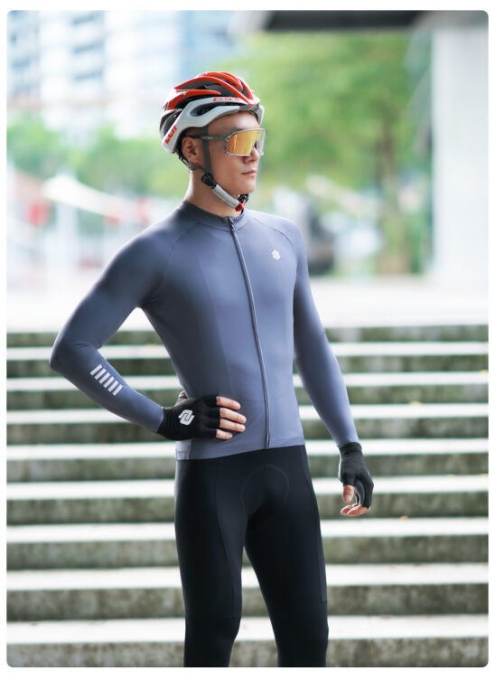 Велоджерси All Day Men Long Sleeve Jersey Silver Gray — фото 2