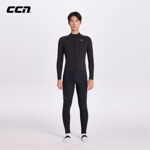Велоштаны Gnomon Shadow Track Men Fleece Bib Tights Black — фото 2