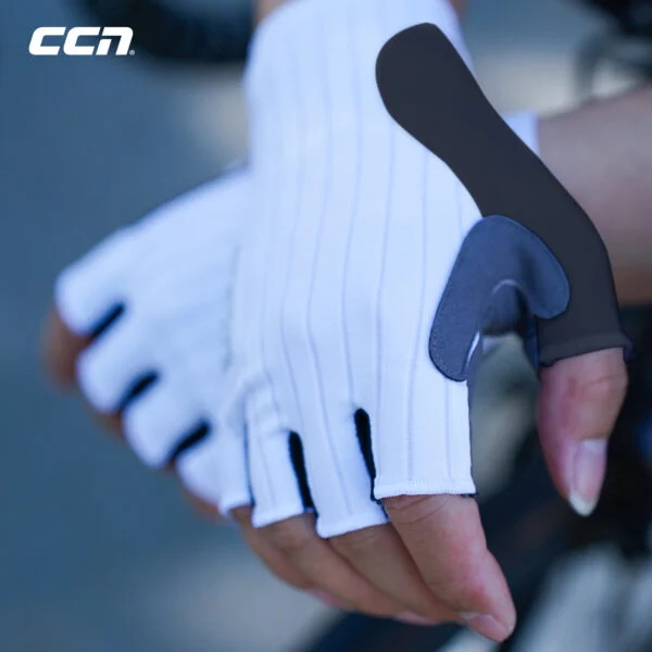 Велоперчатки Half-Finger Gloves White — фото 2