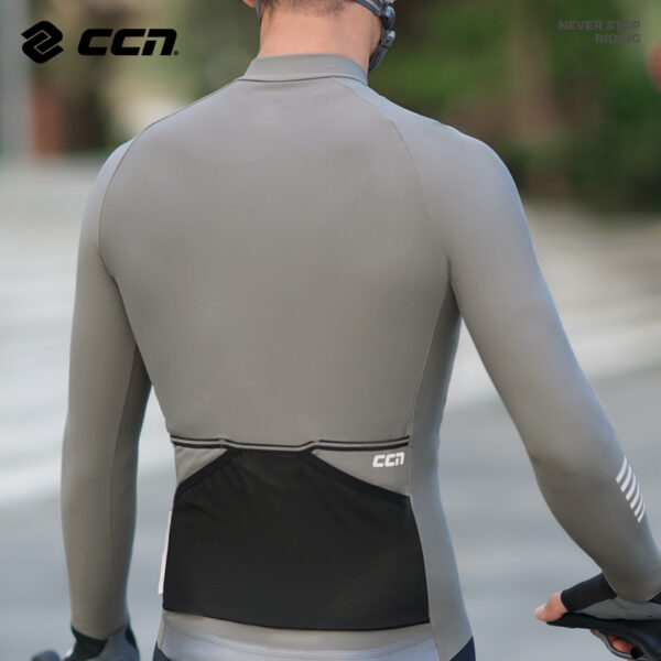 Велоджерси All Day Men Fleece Long Sleeve Jersey Grey — фото 2