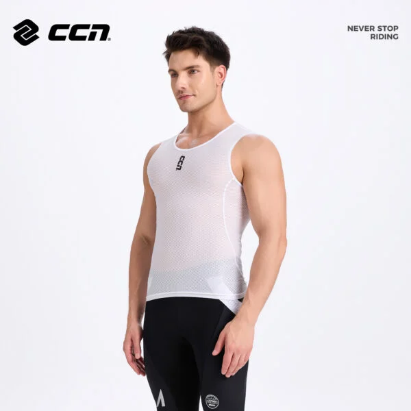 Вело базовый слой Sleeveless Base Layer White color