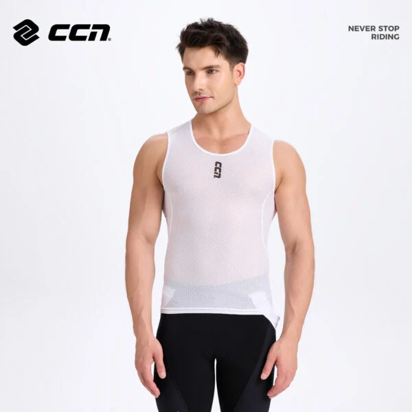 Вело базовый слой Sleeveless Base Layer White color — фото 2