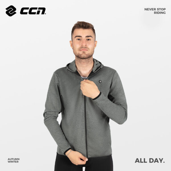 Вело куртка All Day Fleece Combo Hoodie Grey
