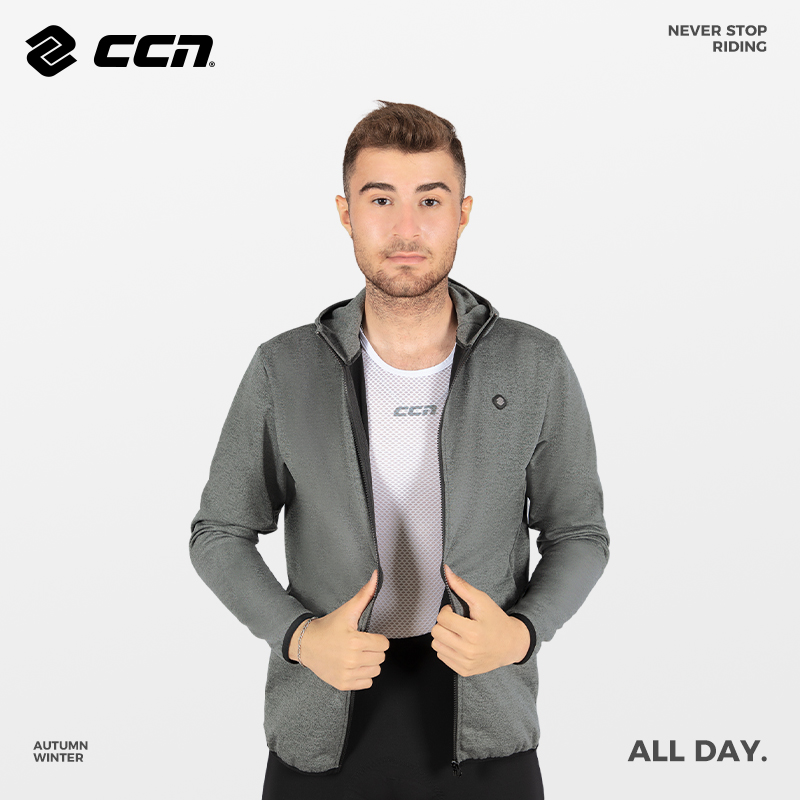 Вело куртка All Day Fleece Combo Hoodie Grey