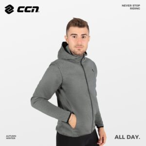 Вело куртка All Day Fleece Combo Hoodie Grey