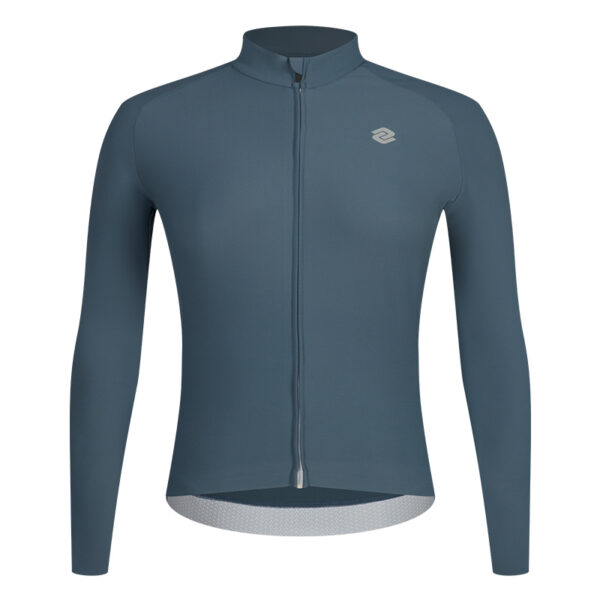 Велоджерси All Day Men Fleece Long Sleeve Jersey Grey Blue