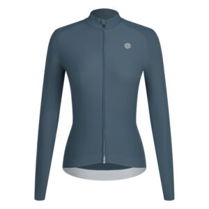 Велоджерси All Day Women Fleece Long Sleeve Jersey Grey Blue