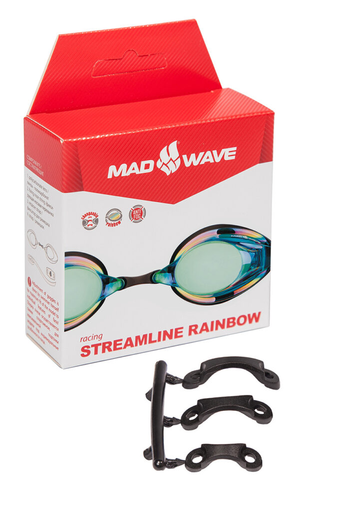 Очки стартовые Mad Wave Streamline Rainbow